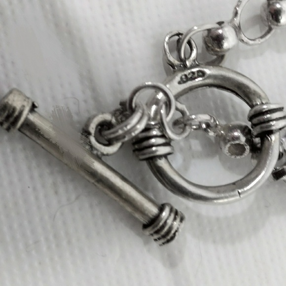 Sapphire, Amethyst, Quartz Sterling Silver Necklace - Picture 4 of 8